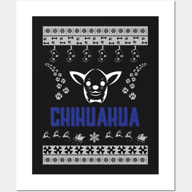 Merry Christmas CHIHUAHUA Wall Art by bryanwilly